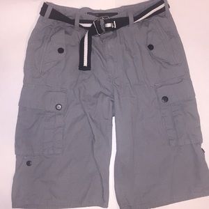 Gray Cargo Shorts